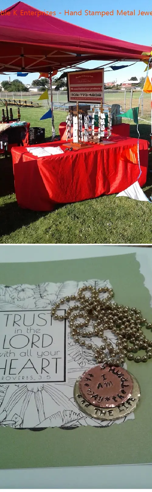 double k enterprizes  hand stamped metal jewelery wa