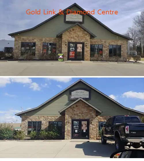 gold link  diamond centre il