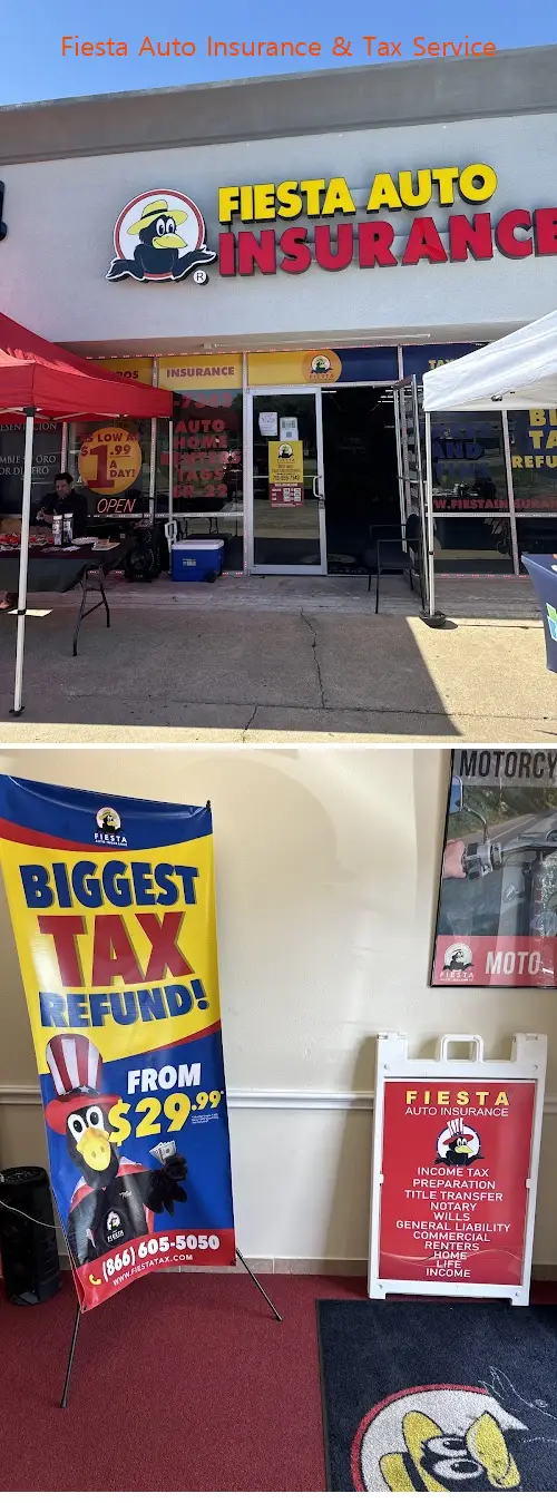 fiesta auto insurance  tax service tx 77504