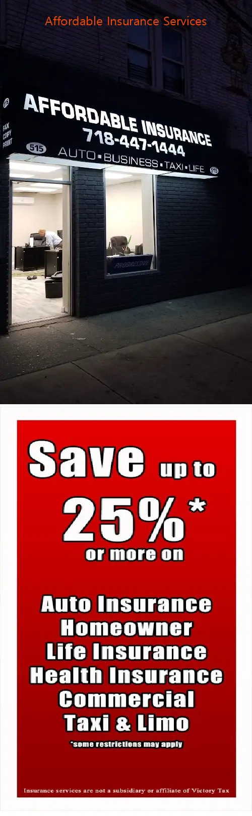 affordable insurance services ny