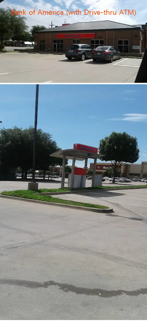 bank of america with drivethru atm tx 75067