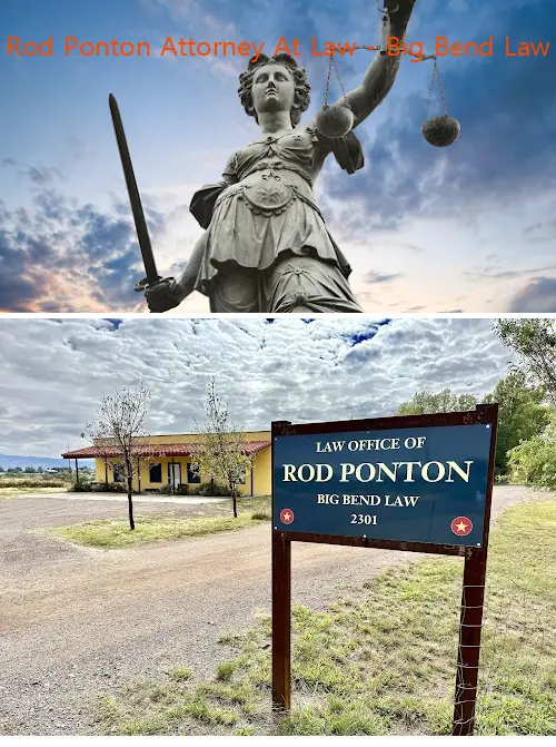 rod ponton attorney at law  big bend law tx