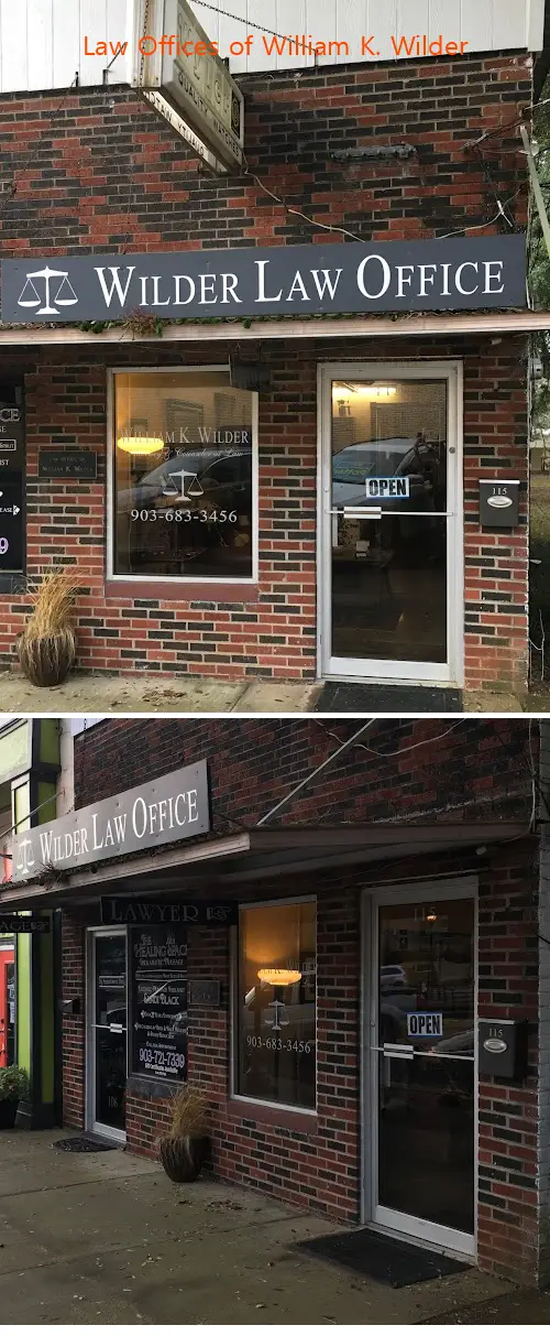 law offices of william k wilder tx