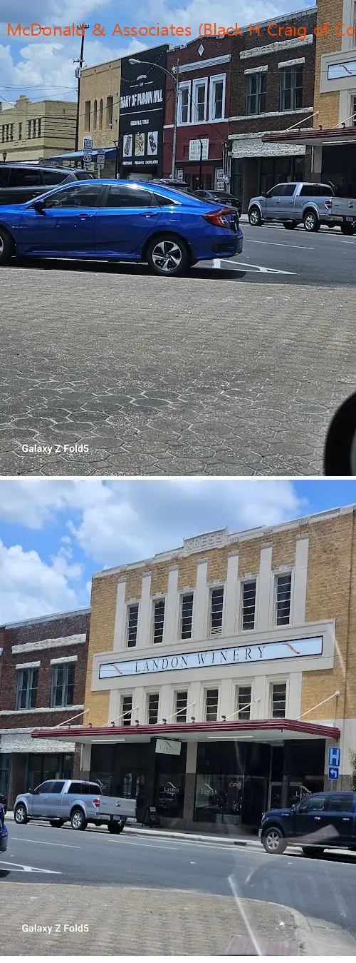 jessica mcdonald  associates black h craig of counsel tx