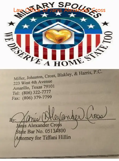 law office of janis alexander cross tx