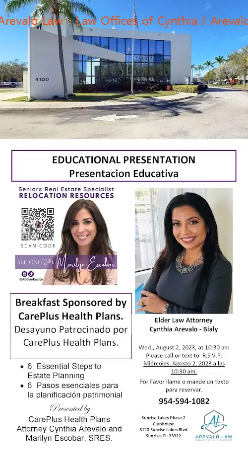 arevalo law  law offices of cynthia j arevalo fl